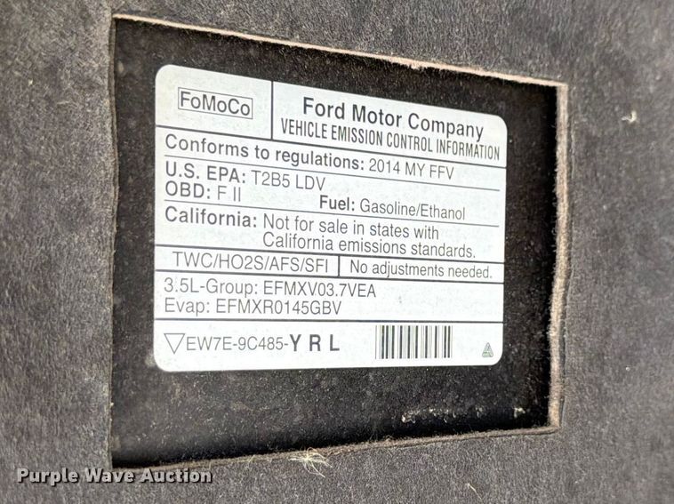 image for item EL0101 2014 Ford Taurus 