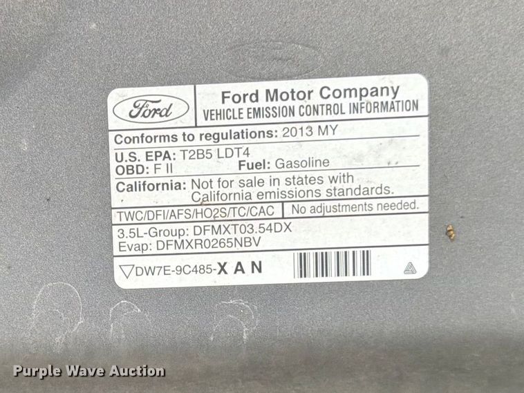 image for item EL0107 2013 Ford F150 Ext. Cab pickup truck