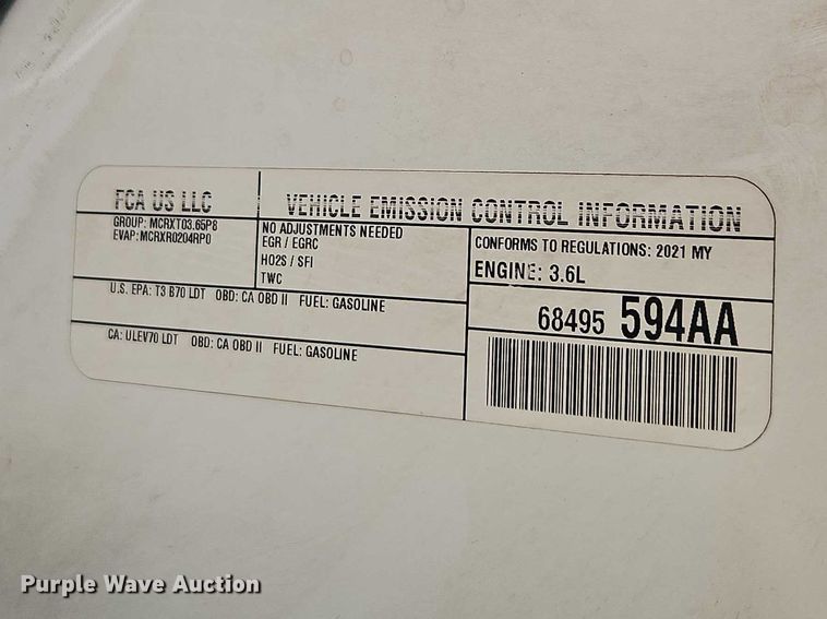 image for item EO7229 2021 Dodge Durango SSV SUV