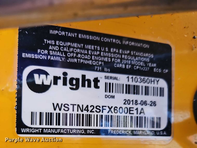 image for item EO7234 Wright Stander I ZTR lawn mower