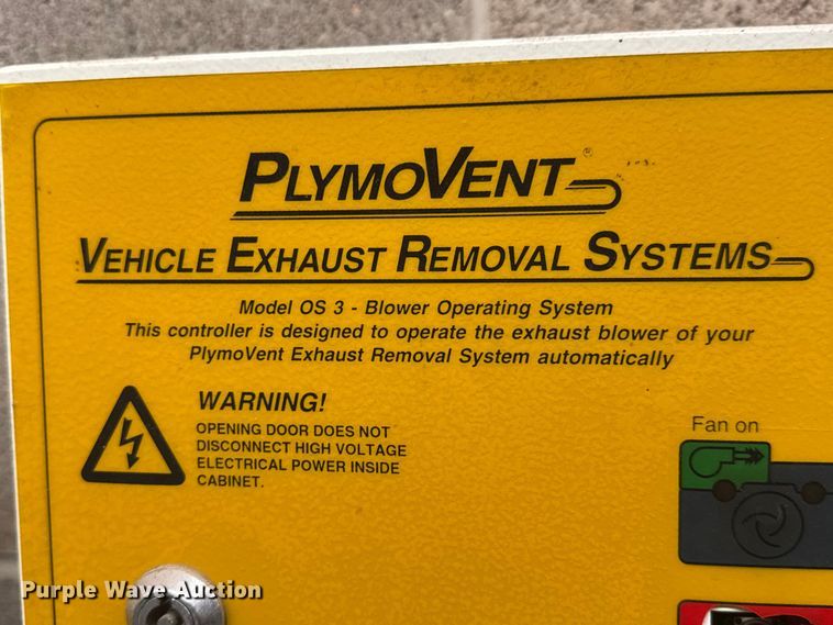 image for item ET1837 PlymoVent OS 3 vehicle exhaust removal system