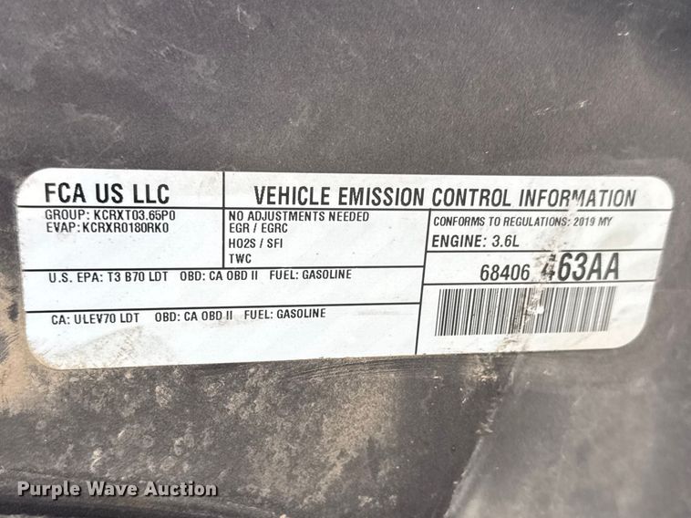 image for item ET1879 2019 Dodge Durango SSV SUV