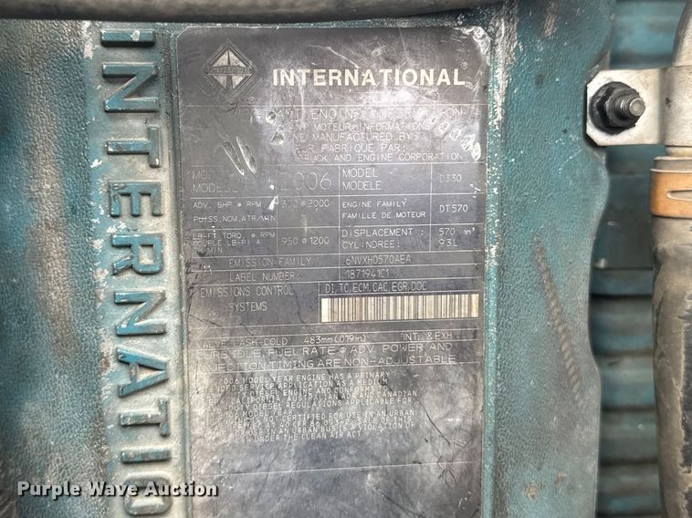 image for item ET1883 2007 International 7400 pumper fire truck