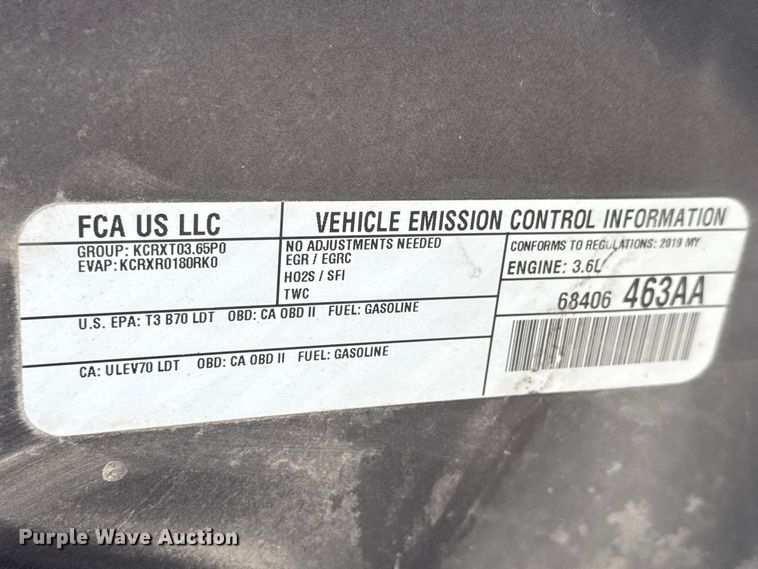 image for item ET1888 2019 Dodge Durango SSV SUV