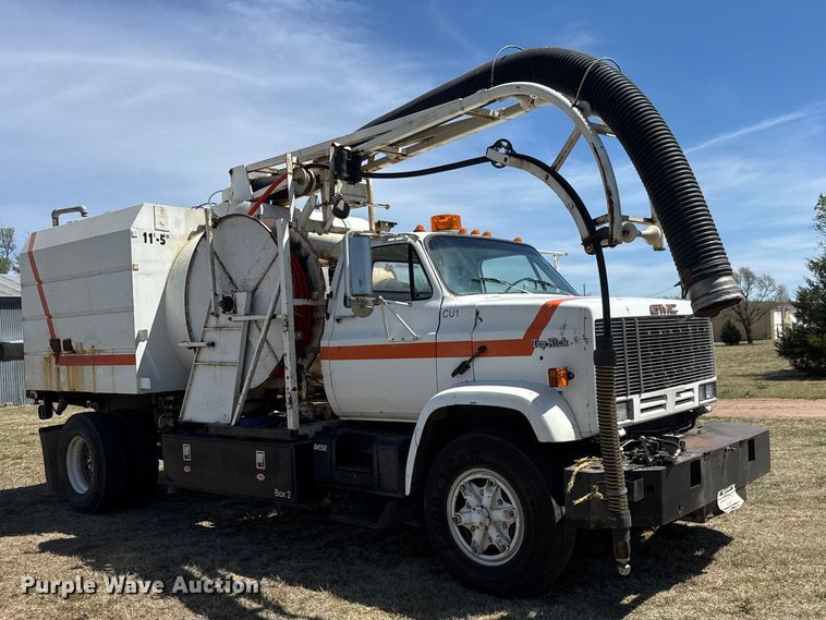 image for item ET1916 1984 GMC Top Kick sewer jetter truck