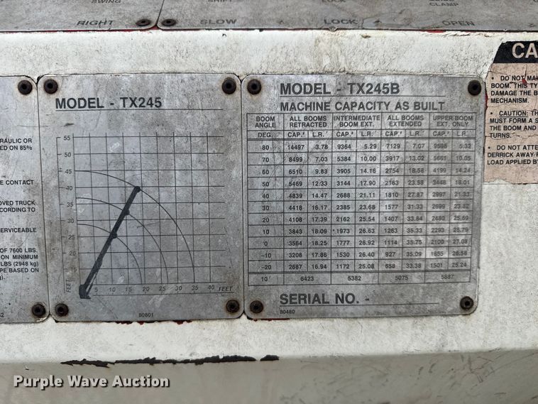 image for item ET1928 1991 Ford F800 digger derrick truck