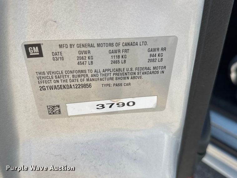 image for item ET1984 2010 Chevrolet Impala 