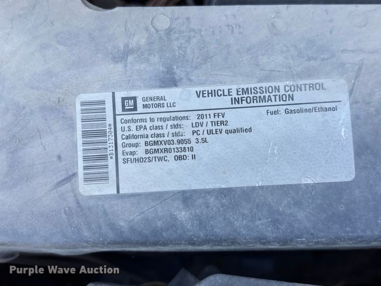 image for item ET1988 2011 Chevrolet Impala 