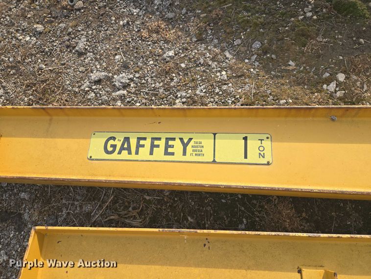image for item ET5101 Gaffey overhead crane