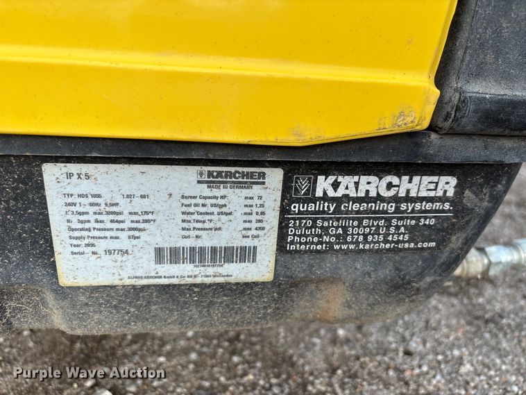 image for item ET5110 Karcher hot pressure washer