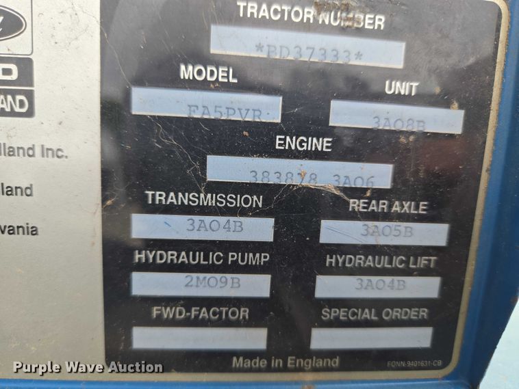 image for item ET5124 Ford 7740 tractor