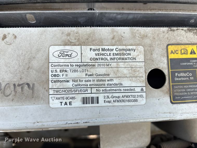 image for item ET5131 2010 Ford Ranger pickup truck