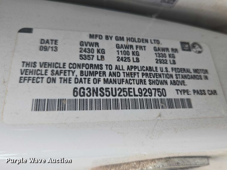 image for item ET5134 2014 Chevrolet Caprice Police  