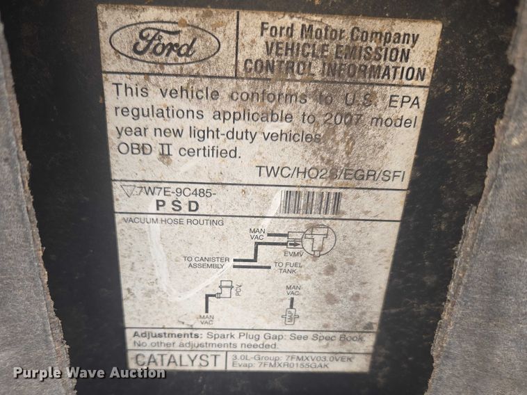 image for item ET5142 2007 Ford Fusion 