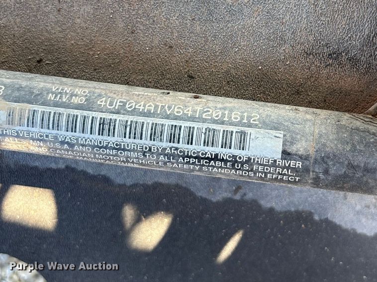 image for item EV2053 2004 Arctic Cat 250 ATV