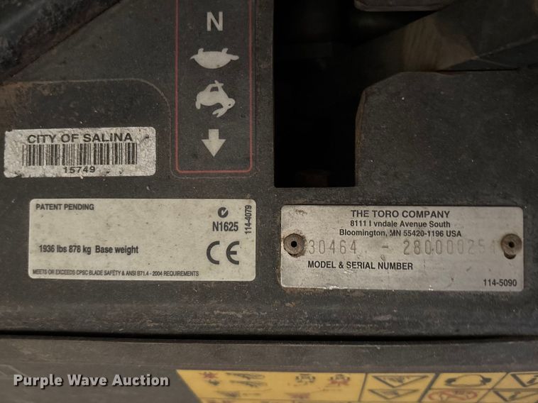image for item EV2055 Toro ZTR lawn mower
