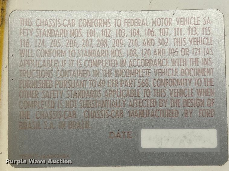 image for item EV2881 1990 Ford Cargo 8000 pumper fire truck