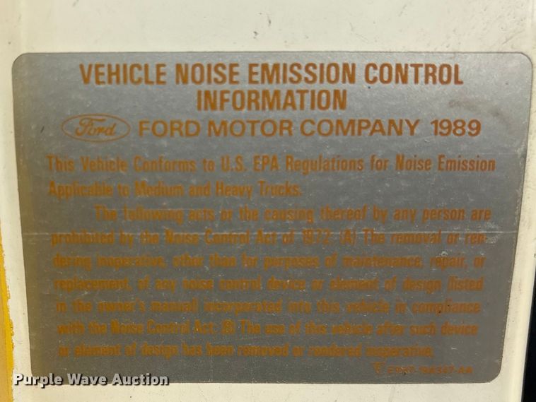 image for item EV2881 1990 Ford Cargo 8000 pumper fire truck