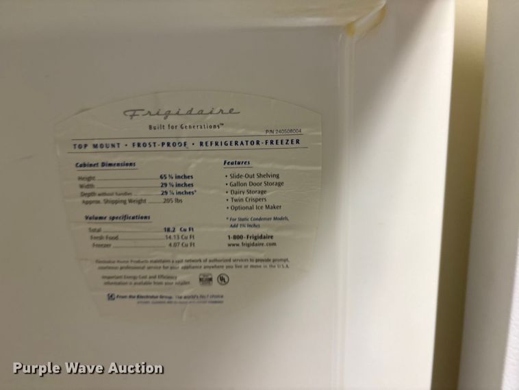 image for item EV2912 (5) refrigerators