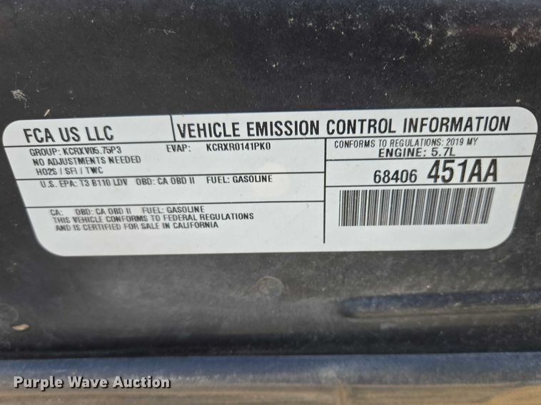 image for item EV5634 2019 Dodge Charger Police 