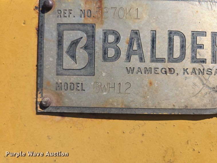 image for item EV5840 (2) Balderson BWH12 wing plows