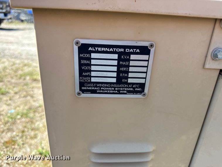 image for item EV7677 Generac 99A05322-S generator
