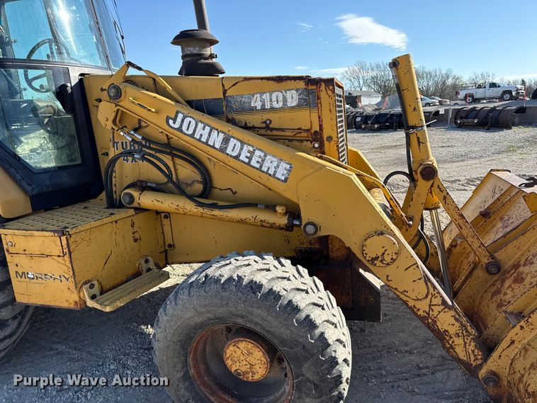 image for item EV7694 1996 John Deere 410D backhoe