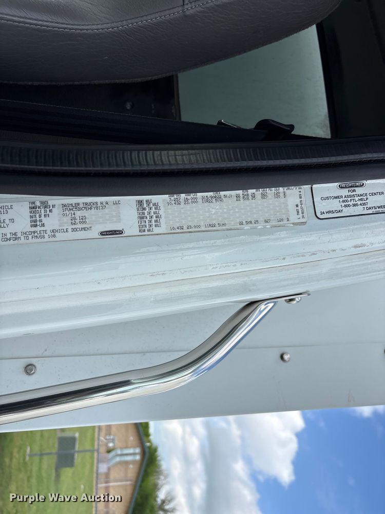 image for item EW1525 2014 Freightliner Business Class M2 refuse truck