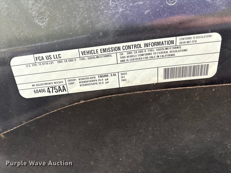 image for item EW1528 2019 RAM 1500 Ext. Cab pickup truck