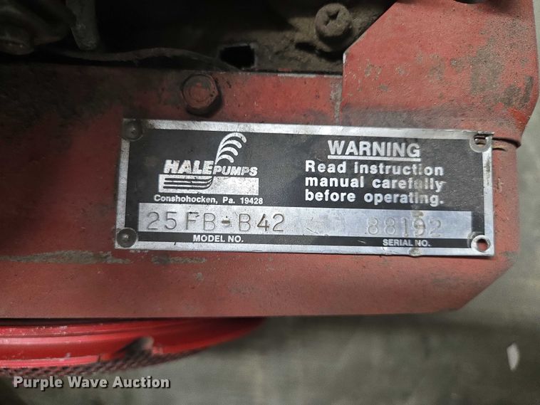 image for item EW1993 Hale 25FB-B42 pump