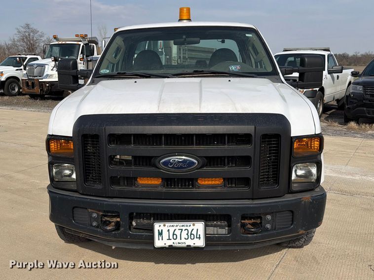 image for item FB8039 2008 Ford F350 Super Duty XL Ext. Cab utility bed pickup truck