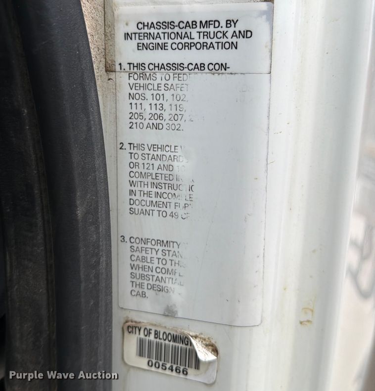 image for item FB8041 2006 International 7400 dump truck