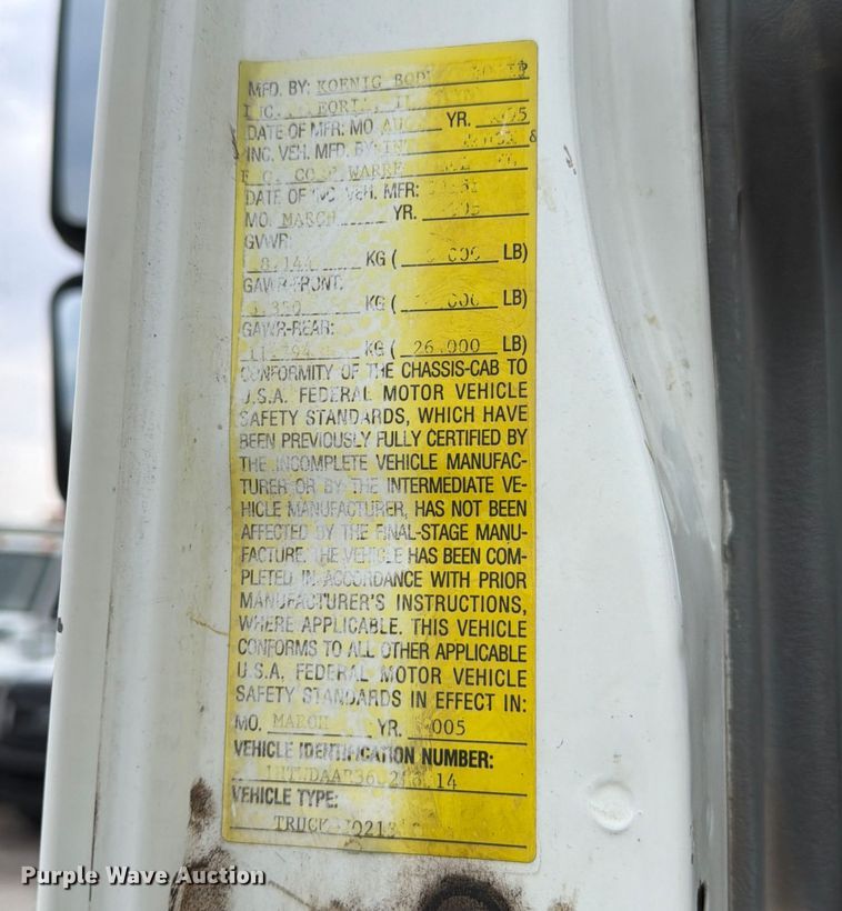 image for item FB8041 2006 International 7400 dump truck