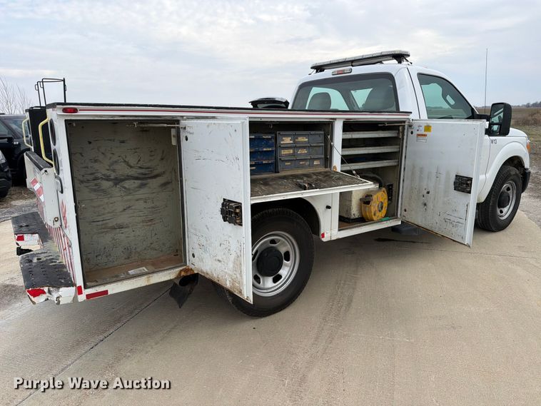 image for item FB8043 2012 Ford F350 Super Duty utility bed pickup truck