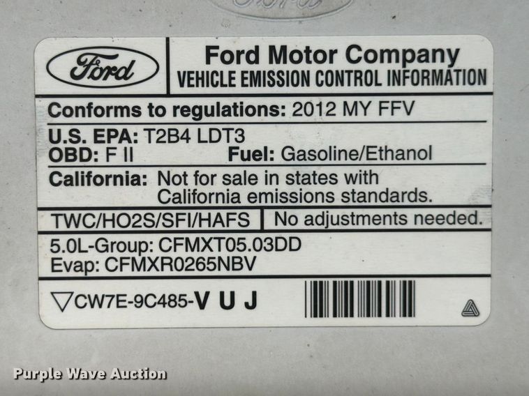 image for item FB8044 2012 Ford F150 pickup truck