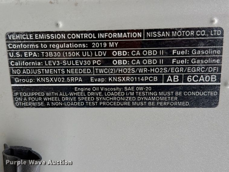 image for item FC3025 2019 Nissan Altima 