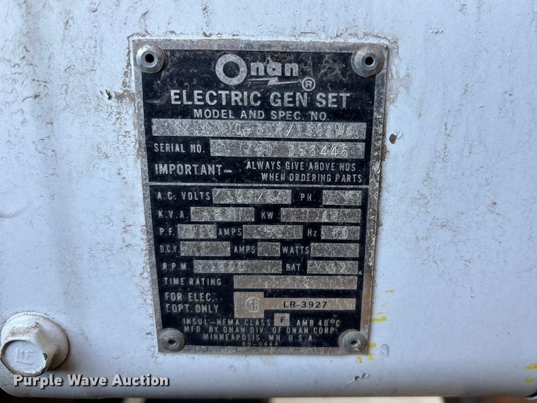 image for item FC4563 Onan generator