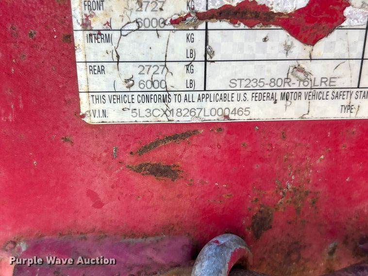 image for item FC5431 2007 Trailerman FD-222 equipment trailer