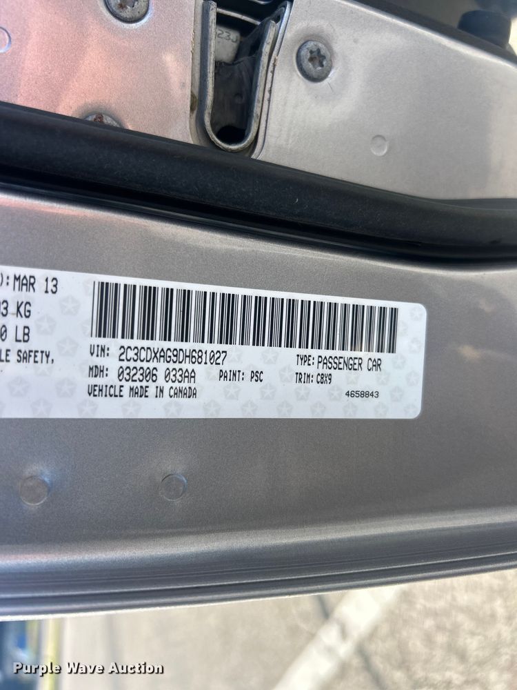 image for item FC5438 2013 Dodge Charger Police 