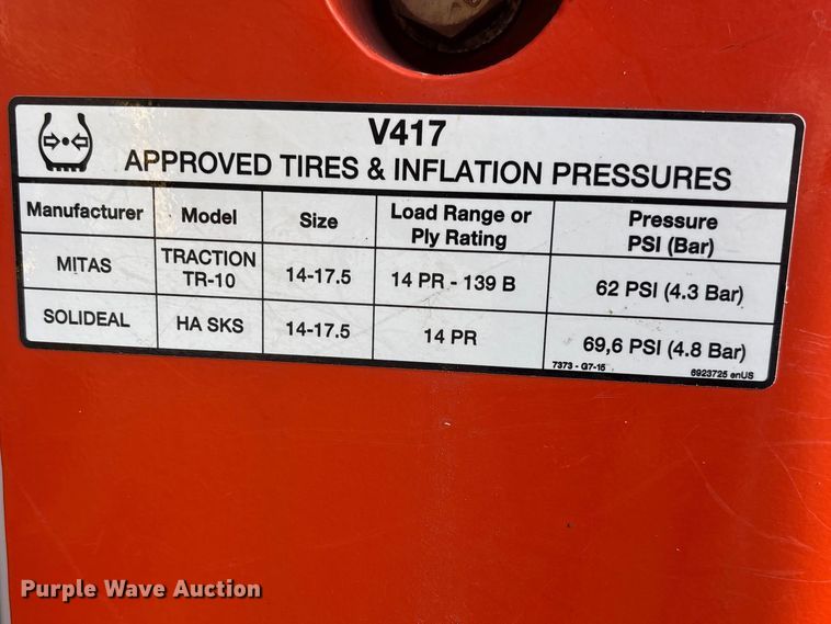 image for item FI0879 2016 Bobcat V417 telehandler