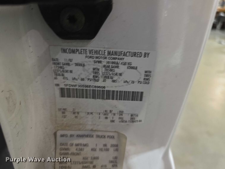 image for item FI0987 2008 Ford    F350 Super Duty utility bed pickup truck