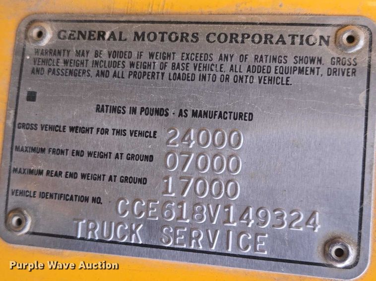 image for item FM7504 1978 Chevrolet C60 pothole patcher truck