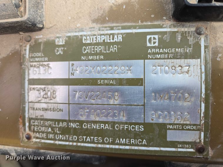 image for item FM7507 1991 Caterpillar 613C elevating scraper