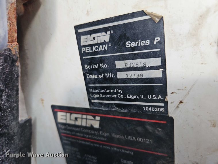 image for item FN5598 1999 Elgin Pelican street sweeper