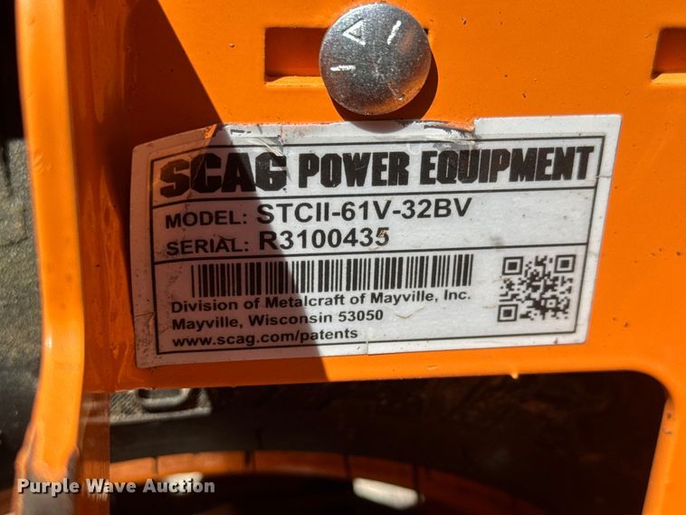 image for item MX9062 Scag Tiger Cat II ZTR lawn mower