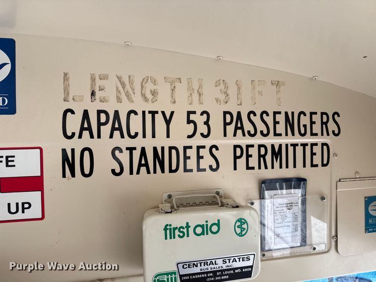 image for item ND9466 1996 Blue Bird B7 school bus