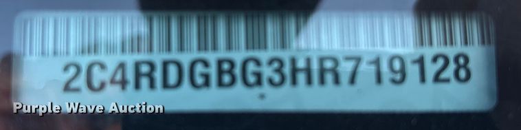 image for item NK9074 2017 Dodge Grand Caravan handicap accessible van