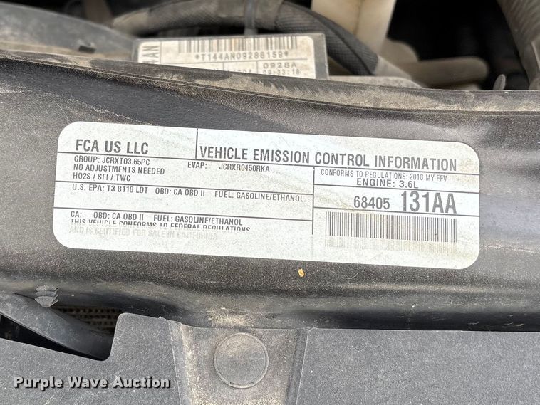 image for item NK9077 2018 Dodge Grand Caravan handicap accessible van