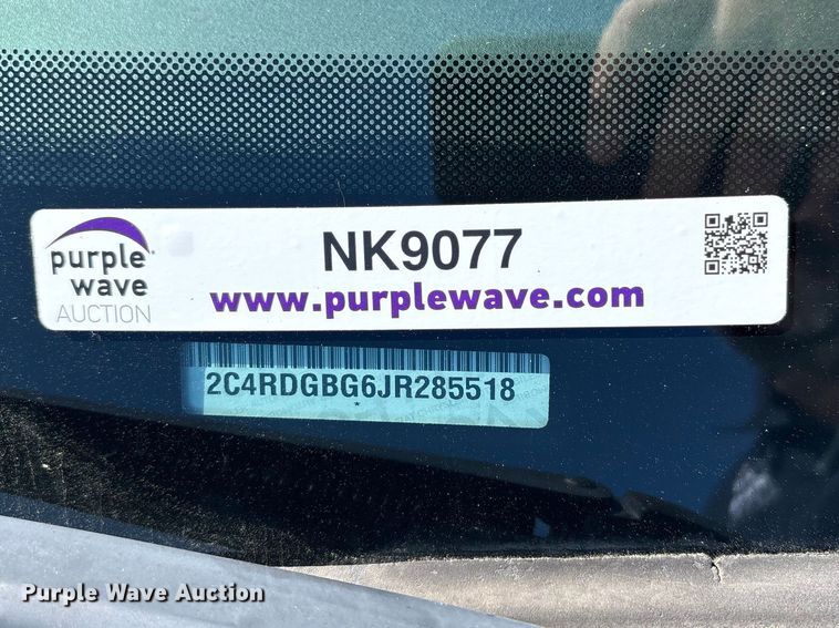 image for item NK9077 2018 Dodge Grand Caravan handicap accessible van