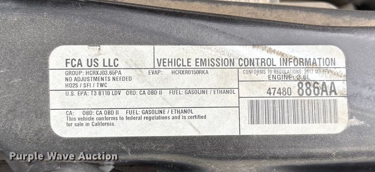 image for item NK9079 2017 Dodge Grand Caravan handicap accessible van